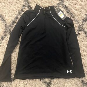Under Armour Black Long Sleeve Kids Top